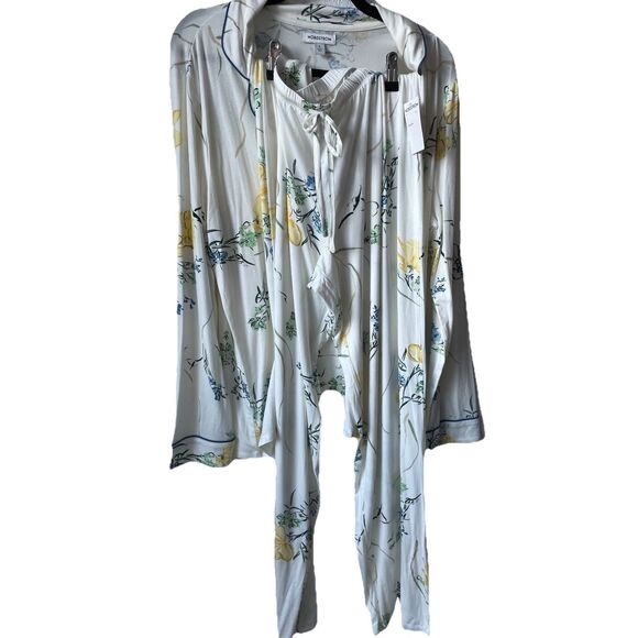 New Nordstrom Moonlight Eco Knit Pajamas Floral Design Size Large - Picture 3 of 4